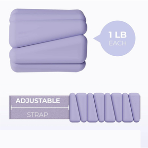 Brazaletes ponderados Pesas de tobillo ajustables personalizadas 1LB Yoga Caminar Pierna Brazo Pesas de muñeca Gimnasio Entrenamientos Pilates Accesorios - Product Image 2