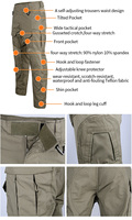 Ensemble complet d'uniformes d'extérieur, combinaison tactique vert olive GEN3