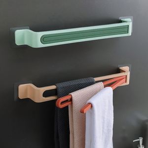 Multi-Function Rack Swing Out Racks for Bathroom Holder Wall Mounted <b>Towel</b> Bars With <b>Hooks</b> - Product Image 4