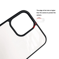 Coque de sublimation en caoutchouc pour iPhone 17 - Noir, design moderne, portable, promotionnelle
