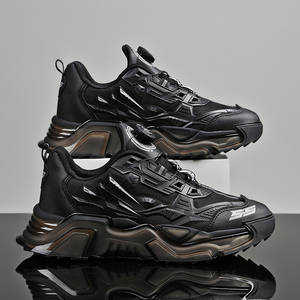 Nightreler-zapatillas de deporte gruesas para hombre, zapatos masculinos de diseño, transpirables, versátiles, luminosos, con elevación - Product Image 3