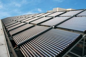 独立した屋外避難管ソーラー温水ヒーター家庭用ホテルバスルーム用電気非圧力ヒートパイプシステム - Product Image 5