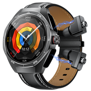 <span class=keywords><strong>Reloj</strong></span> <span class=keywords><strong>Inteligente</strong></span> con Pantalla AMOLED GT97 de 1.53 Pulgadas, 2 en 1, Correa de Cuero, Monitor de Sueño, Despertador, Resistente al Agua IP67, el Más Popular - Product Image 3