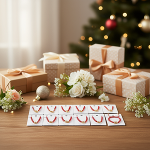 Juego de 12 Pulseras de Cuentas de Acero Inoxidable Chapadas en Oro Rojo Angelina, Joyería de Moda para Mujer, Regalo - Product Image 2