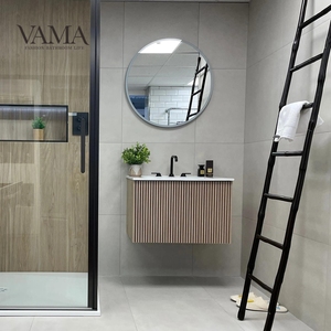 VAMA Armoires de style appartement personnalisées Offre Spéciale salle de bain avec lavabo en céramique AN01-6 - Product Image 6