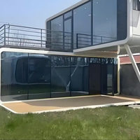 Casa Prefabricada de Acero Moderna y Lujosa de China, Completamente Amueblada, Tipo Contenedor, Hotel, Oficina Exterior, Pod