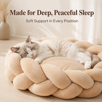 Nouveauté, lit pour animaux de compagnie en tissu pelucheux tissé à la main, moderne et créatif, DIY, 6 cm d'épaisseur, lavable en machine, lit de qualité supérieure pour chien et chat