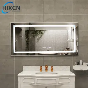 HIXEN 18-5A निर्माता आधुनिक लक्ज़री होम डोर डिफॉगर स्मार्ट एलईडी मिरर