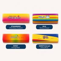 Vente en gros de jouets squishy arc-en-ciel de 14 cm, assortiment de barres de collation en mousse PU à rebond lent, anti-stress pour enfants et adultes, en vrac, OEM JK JK0103