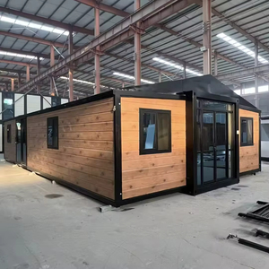 บ้านวิลล่าหรูขนาด 20x40 ฟุต แบบโมดูลาร์สำเร็จรูป บ้านขนาดเล็กแบบขยายได้ ใช้เป็นโรงแรม 2-4 ห้องนอน - Product Image 3