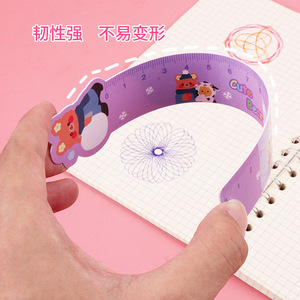 Regla Flexible de Dibujos Animados de Animales, 15 cm, de Plástico, Plegable, para Niños, Herramienta de Medición y Dibujo - Product Image 2
