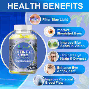 Organic Lutein <b>Eye</b> Gummies Herbal Flavor Gummy <b>Candy</b> Multi-Vitamin <b>Eye</b> Care - Product Image 5