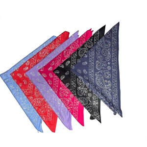 Pañuelo Cuadrado de Algodón 100% con Estampado Paisley, para Cuello, Cabeza o como Corbata, Accesorio Casual para las Cuatro Estaciones - Product Image 3