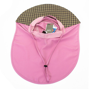 Summer Wide Brim Fisherman Hat Pink Quick Drying Breathable Unisex Outdoor Sun Protection Hat Solid Color - Product Image 3