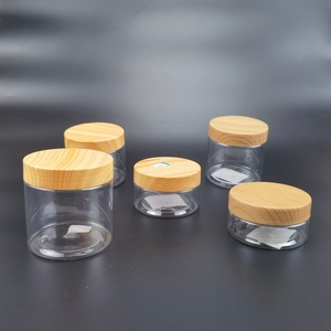 ขวดโหลใสทรงเหลี่ยมพลาสติกขนาด 8 ออนซ์ พร้อมฝาปิดคุณภาพสูง - Product Image 1