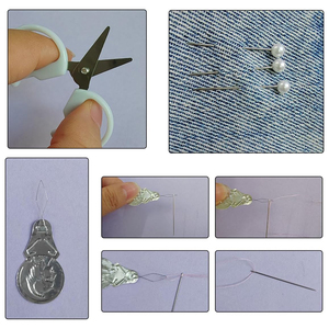 Kotak penyimpanan jarum dan benang darurat 2 pak, perlengkapan mesin jahit mini perbaikan portabel, kotak penyimpanan jarum darurat - Product Image 4