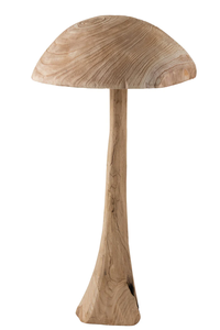 Décoration en bois en forme de champignon, champignons en bois sculptés, bois naturel, décoration en forme de champignon Danda, esthétique de forêt charmante - Product Image 3