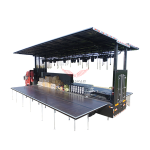 Mobile Stage <strong>Trailer</strong> Hydraulic Mobile Stage <strong>Trailer</strong> with Pro Sound Light System and 5 Safety Guarantee System - Product Image 3