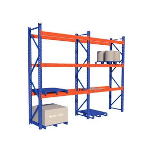 Estante selectivo para palés de almacenamiento Sistema de rastrillado de palés de servicio pesado Estante de metal para la industria