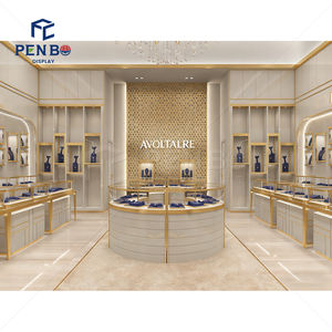 Muebles para Joyería de Dubái, Muebles de Exhibición de Joyería Curvos de Lujo Personalizados, Diseño y Exhibición de Tiendas de Joyería - Product Image 2