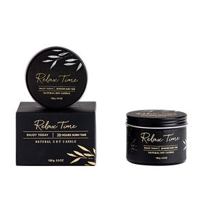 Velas Aromáticas Personalizadas de 100g en Lata de Hojalata con Cera de Soja, Velas de Aromaterapia para Interiores, Venta al por Mayor para Cumpleaños - Product Image 1