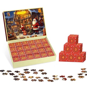 <span class=keywords><strong>Puzzle</strong></span> personnalisé conception de Noël cadeau de vacances <span class=keywords><strong>1</strong></span>,000 blocs boîte de <span class=keywords><strong>puzzle</strong></span> emballage adulte - Product Image 3