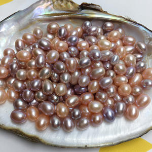 Manik-manik Mutiara Air Tawar Bentuk Tetes 8-9MM Grade 4A Untuk Pembuatan Perhiasan, Mutiara Longgar Tanpa Cacat - Product Image 1