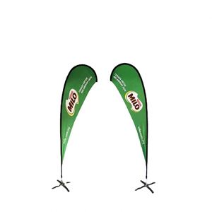 ป้ายแบนเนอร์แบบกำหนดเองสำหรับร้านค้ากีฬา พร้อมเสาไฟเบอร์กลาสสำหรับธงชายหาดรูปหยดน้ำ สำหรับโฆษณาลดราคาจากโรงงาน - Product Image 3