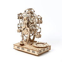 Vente en gros de modèles de puzzle 3D en bois, modèle de grande roue, puzzles 3D en bois à faire soi-même pour adultes, artisanat fait main, décoration, cadeau
