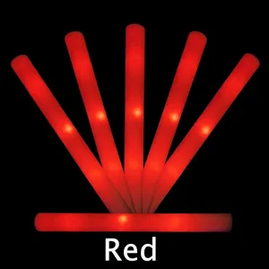 LED Glow Sticks Bulk Colorful Glow Foam Stick Cheer Tube Dark <b>Light</b> for Xmas Birthday Wedding Party Supplies - Product Image 4