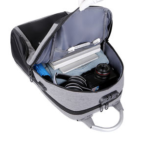 Mochila para portátil antirrobo impermeable de gran capacidad de 17 "con puerto de carga USB Cierre de cremallera Negocios Unisex - Product Image 6