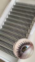 Bulu Mata Anime Warna Hitam Coklat Model Wispy Spiky, Lembut, Serat, Buatan Tangan, untuk Aplikasi Sendiri, Laris Manis