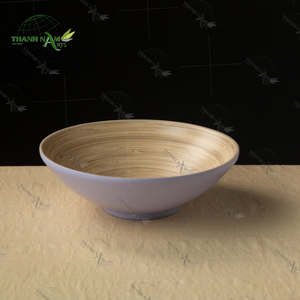 ชามสลัดไม้ไผ่ทำมือไม่แตกอุปกรณ์ทานอาหารสำหรับอาหารขายส่งราคาดีจากเวียดนาม - Product Image 2