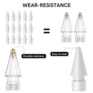 AhaStyle Compatible con <span class=keywords><strong>Apple</strong></span> <span class=keywords><strong>Pencil</strong></span> Tips Sin desgaste Pluma de control preciso de <span class=keywords><strong>punta</strong></span> <span class=keywords><strong>fina</strong></span> como puntas para <span class=keywords><strong>Apple</strong></span> <span class=keywords><strong>Pencil</strong></span> 1st Gen y 2nd - Product Image 3