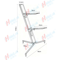 Double-Layer Portable Keyboard Stand | Slider-Adjustable Alloy Stand for Stage/Studio