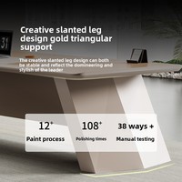 Chaise de bureau de luxe légère haut de gamme simple et moderne ensemble président directeur superviseur meubles table de patron