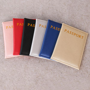 Porte-<span class=keywords><strong>passeport</strong></span> en cuir à grain croisé de haute qualité, logo <span class=keywords><strong>personnalisé</strong></span>, <span class=keywords><strong>étui</strong></span> de <span class=keywords><strong>passeport</strong></span> de voyage bon marché, housse de <span class=keywords><strong>passeport</strong></span> en cuir PU - Product Image 1