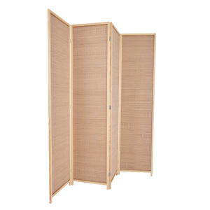 Partition Wall Company Solid Wood Rattan Woven <strong>Screen</strong> Partition Modern Simple Living Room Entrance Barrier <strong>Screen</strong> - Product Image 1