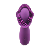 Vibromasseur point G pour adultes Dildo en silicone souple et étanche de qualité supérieure 10 modes de vibration Vibrateurs rose à bouton éclaté pour femmes