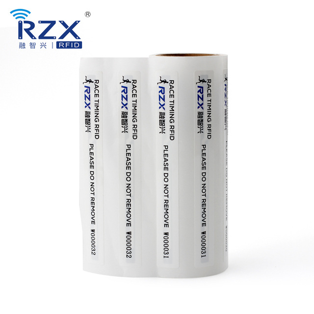 Custom 860-960MHz Passive UHF RFID Race Timing Tags Access Control Cards for Marathon Timing Systems in Running Events