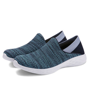Chaussures de marche décontractées Fly Knit à bout rond, en maille respirante, semelle extérieure en caoutchouc, légères, pour femmes et hommes, idéales pour l'été - Product Image 5