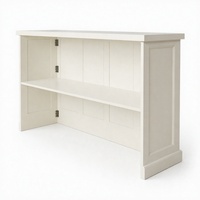 Table de bar moderne de luxe en pin peint blanc, pliable et peu encombrante, idéale pour la location d'événements et mariages.