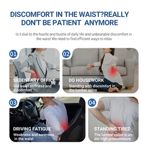 Nouveau Design électrique dos Muscles soulagement dispositif de Traction lombaire dos taille masseur soutien lombaire Relaxation colonne vertébrale soulager - Product Image 6
