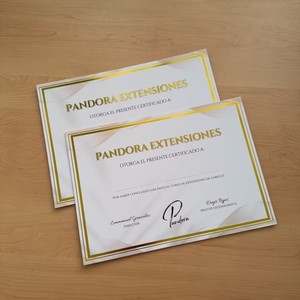 Custom Gold Foil Stamping A4 Certificate Paper Certificate with Gold Border for Training Course & Course Completion - Product Image 1