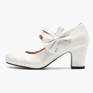 Zapatos de plataforma Mary Jane con diseño de mariposa para mujer, para uso formal al aire libre, ropa de negocios, etiqueta, tacones altos - Product Image 1