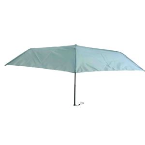 Parapluie compact pliable en trois sections en fibre de verre léger 5K à ouverture manuelle avec poignée en plastique pour le voyage - Product Image 1