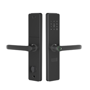 वाईफाई स्मार्ट होम डिजिटल लॉक फिंगरप्रिंट मैनुअल कुंजी लकड़ी के लिए आसान स्थापना सुरक्षित पासवर्ड पहचान - Product Image 1