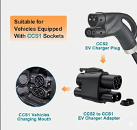 Adaptateur CCS2 vers CCS1 250A, charge rapide DC 1000V 250kW, connecteur EV CE RoHS IP54 pour Tesla Ford Chevy, station de charge EV