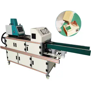 PLC Controlled Semi-Automatic Hot Melt Glue Sealing Machine Adjustable for Inner Box Paper Packing Soap Box Gluing