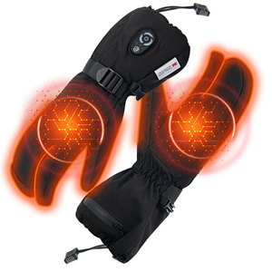 Ajustable impermeable calentador de manos guantes de calefacción al aire libre Li batería calentada 3 dedos guantes de esquí - Product Image 1